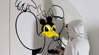 Museum Of Copenhagen covered in paint