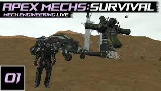 Space Engineers | Apex Mechs Survival EP.01 | Live Stream
