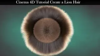 How to Create a Lion Hair in Cinema 4D || Cinema 4D tutorials