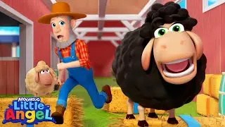 Baa Baa Black Sheep  |  Little Angel Color Songs & Nursery Rhymes | Learn Colors & Shapes