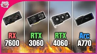 RX 7600 vs RTX 3060 vs RTX 4060 vs Arc A770 | Real Gaming Benchmark | FHD