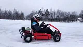 Мини зарисовка про поездку на зимний Картинг #НЕСИДИДОМА