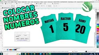 ✅✅ HOW TO ADD NAMES AND NUMBERS TO SPORTS SHIRTS IN CORELDRAW 💥💥 MACRO FOR SUBLIMATION