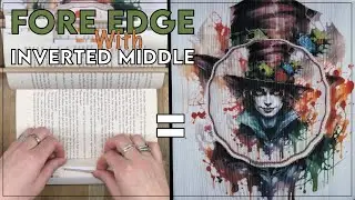 Fore Edge Book Art with inverted middle / Photo Strip Book #bookart #diy #diycrafts