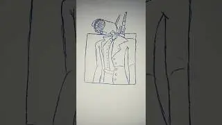как нарисовать Камера-вумен