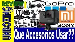 ACCESORIOS GOPRO 6 QUE USAR??? UNBOXING KIT GOPRO 5 6 REVIEW