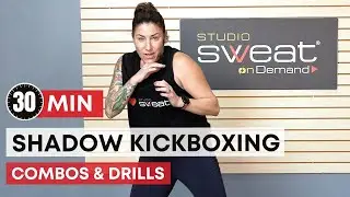 30 Minute Shadow Boxing HIIT workout // Kickboxing Combos & Drills