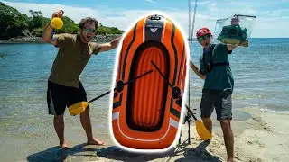 $20 Dollar Raft VS Ocean (Monster FISH)