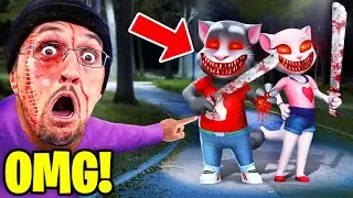 7 YouTubers Who Found TALKING ANGELA.EXE & TALKING TOM.EXE IN REAL LIFE! (FGTeeV & LankyBox)