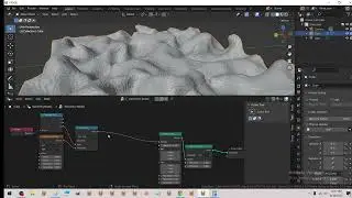 Super simple tunnels through SDF Musgrave terrain - blender geometry nodes