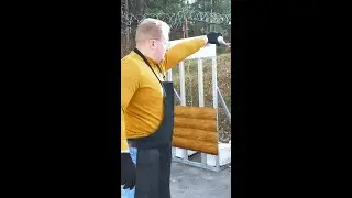 Испытание сайдинга на прочность