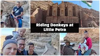 Riding Donkeys- Back Entrance to Little Petra