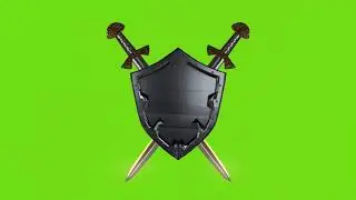 Shield And Sword Green Screen 4K
