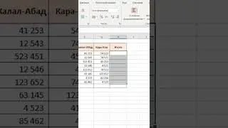 MS Excel. Автосумма функциясы (Alt+=) #shorts