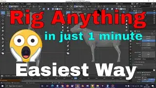 How to Rig Automatically in blender | Fastest and Easiest way to rig in blender