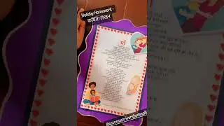 Holiday Homework- Kavita Lekhan | Gd goenka | Vacations | Projects #project #projects #schoolproject