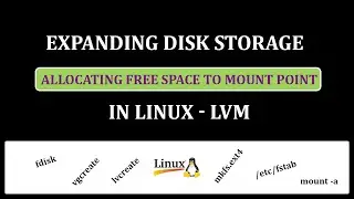 Expanding Disk Storage |  Allocating Free Space to a Mount Point /u03 | Linux LVM partition create