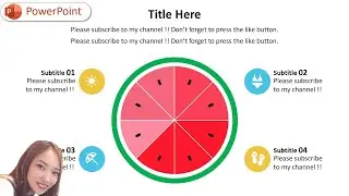 すいか🍉のパワーポイントスライドの作り方｜PowerPoint