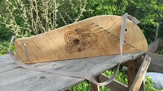 Гусли 12 струн ''Лапа" изготовление. Gusli handmade.