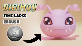 2D TO 3D - KOROMON (DIGIMON) | SCULPING