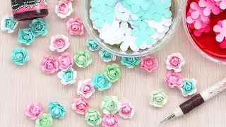 3 ИДЕИ розочек из бумаги без дыроколов / Бумажные цветы своими руками / DIY paper flowers