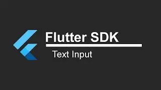 Flutter SDK Tutorial - Text Input (App Development)