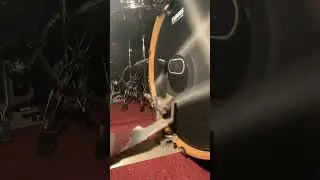 Playing Drums In SlowMotion. #doublebass #heeltoe #drummer #jayweinberg #meshuggah  #sleeptoken
