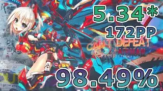 osu! | 5.34⭐| Airman ga Taosenai (SOUND HOLIC Ver.) - Hanatan | 98.49% FC 172PP
