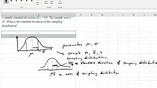 Finding the standard deviation of a sampling distribution