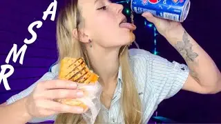 АСМР / ИТИНГ СЫРНОЙ ШАУРМЫ 🥙 ASMR EATING