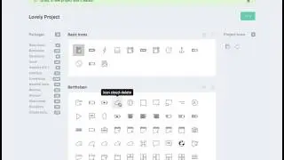 How to create, edit and delete Projects in Iconly