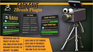 Easy Save Plugin for ZBrush by Artistic Squad