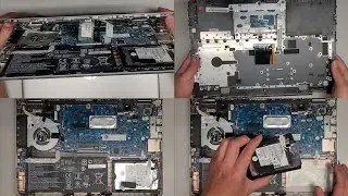 HP Pavilion x360 Convertible 14-ba253cl Disassembly SSD Hard Drive Upgrade Replacement Repair