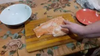 Как солить форель(простой рецепт)