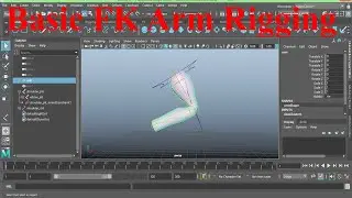 Autodesk maya tutorial - Basic FK Arm Rigging in Maya 2020