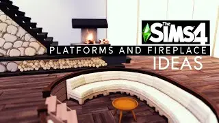 PLATFORMS & FIREPLACE IDEAS | NO CC | SPEED TUTORIAL | THE SIMS 4 | BY RUSTICSIMS