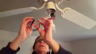 How to install a new pull chain on a ceiling fan light
