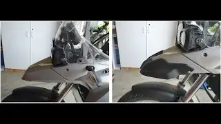 Installing front fender beak BMW F650GS