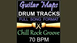 Chill Rock Groove 70 BPM Drum Track for Bass Guitar