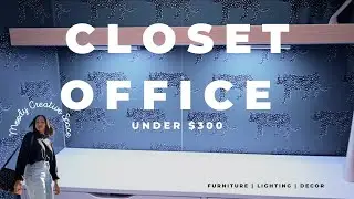 How to make your home office DOPE for under $300 | Closet to Home Office Refresh 2023