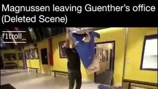 Magnussen leaving Gunther's office! 😂