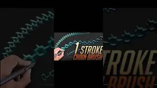 1 Stroke Chain Brush in Photoshop 