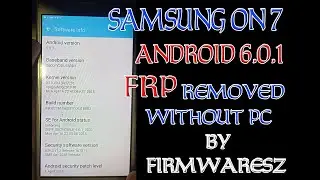 Samsung On7 SM-G600FY FRP Bypass Google Account Removed Without PC by Firmwaresz....