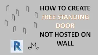 Revit door family - free standing, non hosted door trick