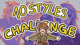 10 Art Styles Challenge with my OC! (Kpop Demon Hunters, Winx Club, Alien Stage, Cookie Run...)