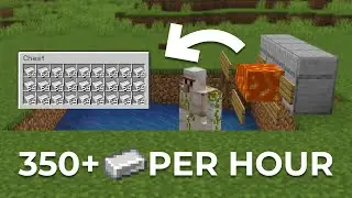 Minecraft 1.20 Easy Iron Farm Tutorial - 350+ Per Hour