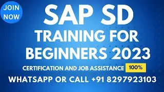 SAP SD Taining Videos 2021 For beginners Call or What's App: +91 8297903103