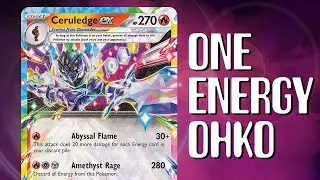 Deal 300+ damage EASY MODE with Ceruledge ex from Surging Sparks!