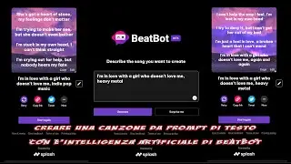 Come creare una canzone da prompt di testo con l'intelligenza artificiale di BeatBot