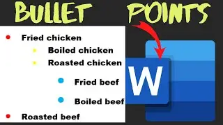 How to Make Bullet Points in Microsoft Word